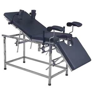 Lettino Ginecologico Manuale, <span class=keywords><strong>Tavolo</strong></span> Ostetrico con Staffe e Vassoio Portaoggetti per Ospedali e Cliniche - Product Image 6