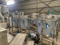 Ligne de machines de raffinage d'huile à petite échelle en acier inoxydable pour la cuisson, pour huile de son de riz, de germe de blé et de graines de coton