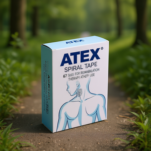 เทปพันแผลแบบเกลียว Atex 67 แผ่น สำหรับการฟื้นฟูสมรรถภาพและการใช้งานทางกีฬา - Product Image 3
