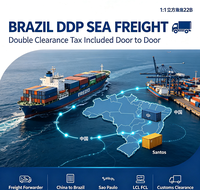 Agent maritime professionnel Chine-Brésil DDP DAP Fret aérien et maritime Transitaire LCL+Express Logistique porte-à-porte Dédouanement