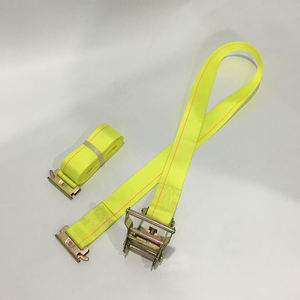 Sangles d'arrimage à <span class=keywords><strong>cliquet</strong></span> en polyester gris de 2'' x 20' pour logistique, avec extrémités, type promotionnel - Product Image 2