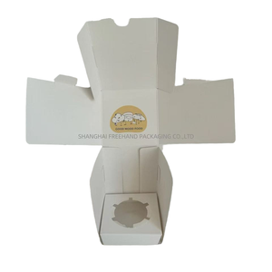Tùy chỉnh in ấn bên trong & bên ngoài Matte cán cấp thực phẩm có thể gập lại dày 350GSM hộp giấy với bánh đứng chèn cho bánh - Product Image 1