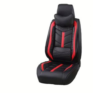 ปลอกหุ้มเบาะรถยนต์สปอร์ตสุดหรูสำหรับเบาะด้านหน้า ดีไซน์สำหรับ Ford Chevrolet Dodge สำหรับ Acura ผลิตจากโพลีเอสเตอร์ หนัง PVC PU สำหรับตกแต่งภายใน ใช้ได้ทุกฤดู 1 - Product Image 1