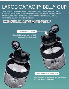 Borraccia Ecologica di Grande Capacità in Materiale Tritan - Bottiglia Sportiva con Design a Cannuccia per Uomini e Donne, Direttamente dalla Fabbrica - Product Image 6