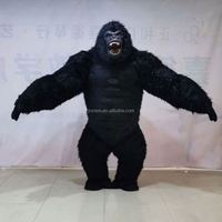 Costume de dinosaure ambulant avec son, Mascotte de dinosaure, Mascotte animale de cosplay, Ours polaire, Gorilles, King Kong