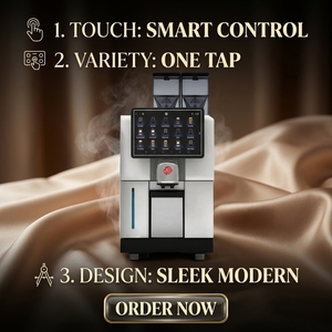 Cafetera Automática Programable Autotronix con Pantalla Inteligente de 10 Pulgadas, Almacenamiento Doble de Granos, Metálica - Product Image 6
