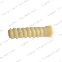PA66 Fixation ferroviaire Isolateur de rail Cheville en plastique en nylon pour pointes à vis de chemin de fer Fournisseur de pièces ferroviaires Cheville en plastique