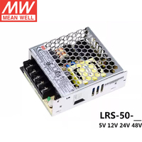 Alimentation à découpage Mean Well LRS-50/100/150 50W 100W 150W, sortie CC 5V 12V 24V 36V 48V, entrée 90-264VAC