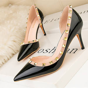 Chất Lượng Tốt Của Phụ Nữ Bơm Ngón Chân Chỉ Ăn Mặc Giày <span class=keywords><strong>3</strong></span> <span class=keywords><strong>Inch</strong></span> Gót Phụ Nữ Buổi Tối Đảng Stiletto Cao Gót Giày - Product Image 5