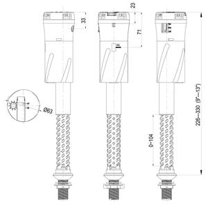 Nuca Toilettank Vulklep Anti Sifon Watertank Abs Afgesloten Vulklep - Product Image 5