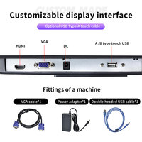 New 17" Touch Screen Monitor LCD TFT Pos Restaurant Dining Hall Medical Display USB POS Cashier System Terminal Business Use