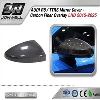 Coques de rétroviseurs en fibre de carbone LHD pour Audi R8 TTRS 2015-2020 – Remplacement des coques de rétroviseurs extérieurs