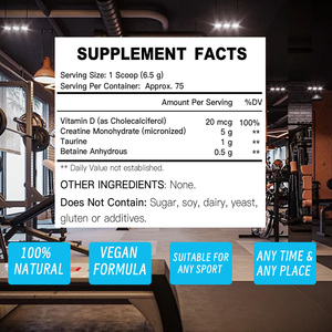 Good Price Energy Instant Drink <b>Creatine</b> Monohydrate Powder with Vitamin D Improve Performance Boost Stamina Dietary Supplement - Product Image 5