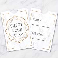 Hotel-Schlüsselkartenhalter & Geschenkkarten-Umschlag-Set, Präsentationsmappe für Check-in-Karten mit individuellem Logo