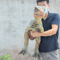 Marionnette de dinosaure robotique réaliste en métal, étanche, pour jeunes, pour utilisation en intérieur/extérieur dans les centres commerciaux et les parcs d'aventure