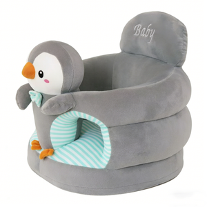 Siège d'apprentissage pour bébé personnalisé en forme de pingouin, canapé en peluche pour bébé en forme de pingouin, chaise de soutien pour bébé, siège en peluche pour bébé en forme de pingouin - Product Image 3