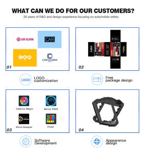 Alarma de <span class=keywords><strong>coche</strong></span> Starlain de un botón con entrada sin llave Motor de bloqueo central contraseña <span class=keywords><strong>antirrobo</strong></span> de alta sensibilidad PKE Peugeot Fiat Cars - Product Image 4