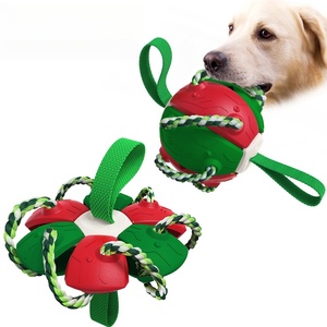 Fournitures pour animaux de compagnie en gros : Nouveau jouet <span class=keywords><strong>à</strong></span> mâcher pour <span class=keywords><strong>chien</strong></span>, ballon de football durable, interactif, pour le jeu en extérieur, couleurs contrastées, best-seller - Product Image 3