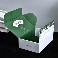Geringe Mindestbestellmenge Wellpappe Recycelbare Logo-Geschenkverpackung Rosa Schuhkartons Kleidungsboxen Papier-Versandtaschen für Kleinunternehmen