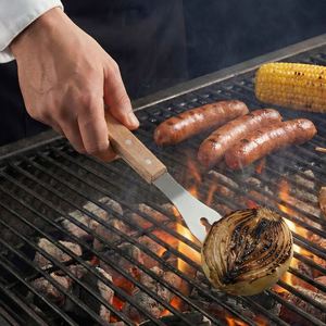 Nouvel ensemble d'accessoires de barbecue en acier inoxydable 3 pièces avec manche long, outils plats écologiques pour les meilleurs chefs, restaurants et activités de plein air - Product Image 4