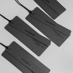 Étiquettes rectangulaires gaufrées « Choisissez-moi » en feutre non tissé pour vêtements, découpées au laser, pliables sur un côté, lavables - Product Image 5