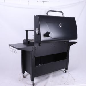 Rejilla de <span class=keywords><strong>hierro</strong></span> <span class=keywords><strong>fundido</strong></span> de primera calidad para exteriores, carrito multifunción grande, ahumador, parrilla de barbacoa de carbón con <span class=keywords><strong>asador</strong></span> - Product Image 5