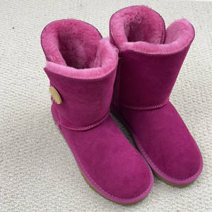 <span class=keywords><strong>Bottes</strong></span> de neige en cuir véritable pour femmes, taille grande, à boucle en bois mi-mollet, modèle 5803, antidérapantes, semelle EVA, chaudes - Product Image 3