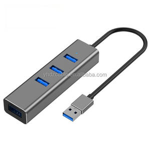 优质铝制 <span class=keywords><strong>USB</strong></span> 3.0 集线器 通过 4 合 1 3.0 <span class=keywords><strong>USB</strong></span> 扩展器扩展笔记本电脑功能，适用于笔记本电脑 <span class=keywords><strong>USB</strong></span> 扩展坞 - Product Image 1