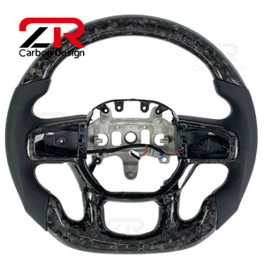Volant sport personnalisé en fibre de carbone forgée pour <span class=keywords><strong>Dodge</strong></span> <span class=keywords><strong>Ram</strong></span> 1500 Rebel 2500 3500 4500 5500 <span class=keywords><strong>SRT</strong></span> TRX RHO Pickup Truck <span class=keywords><strong>2020</strong></span>+ - Product Image 1