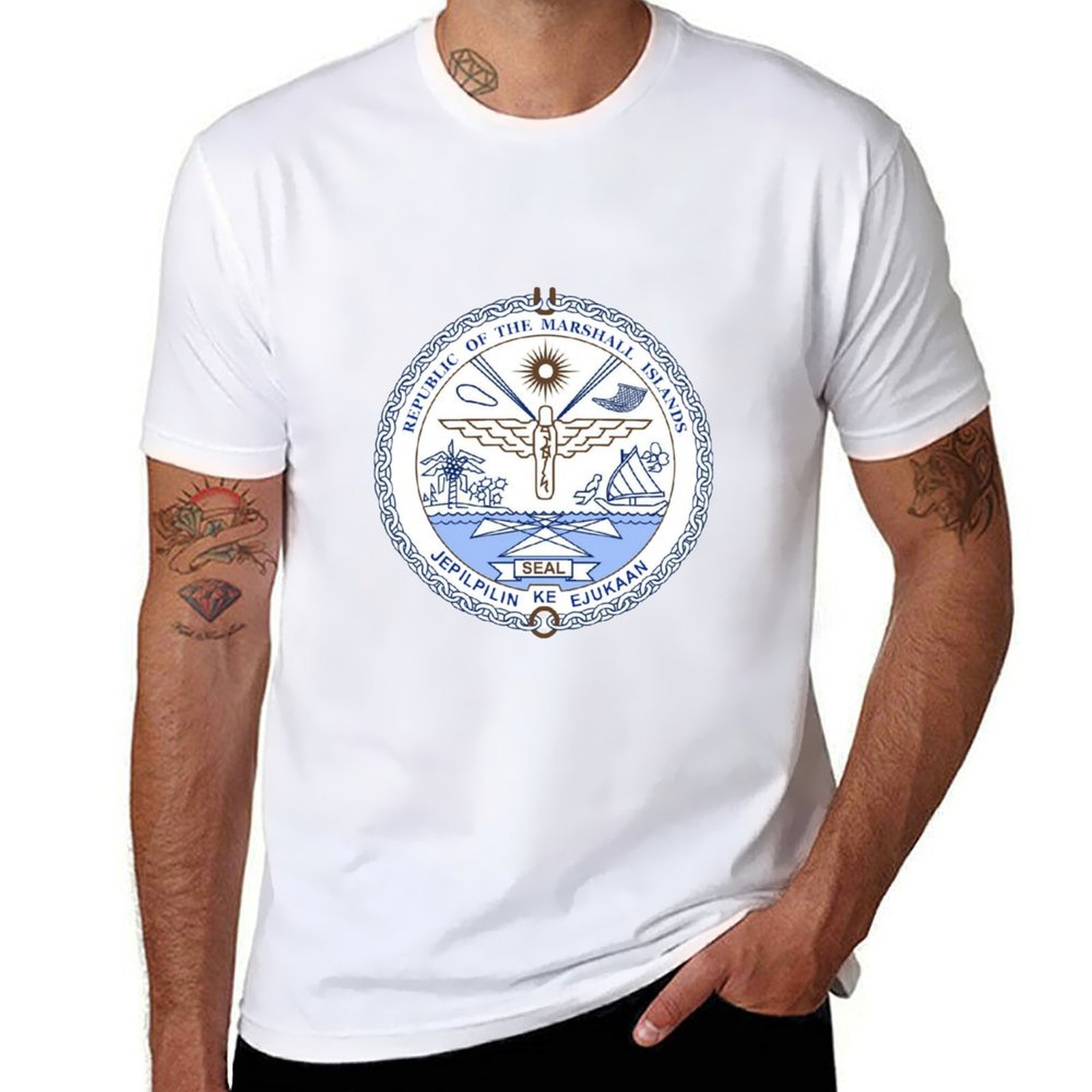 United States Marshals Distressed Print Unisex T-Shirt - Available Sizes S To 5X - View #13