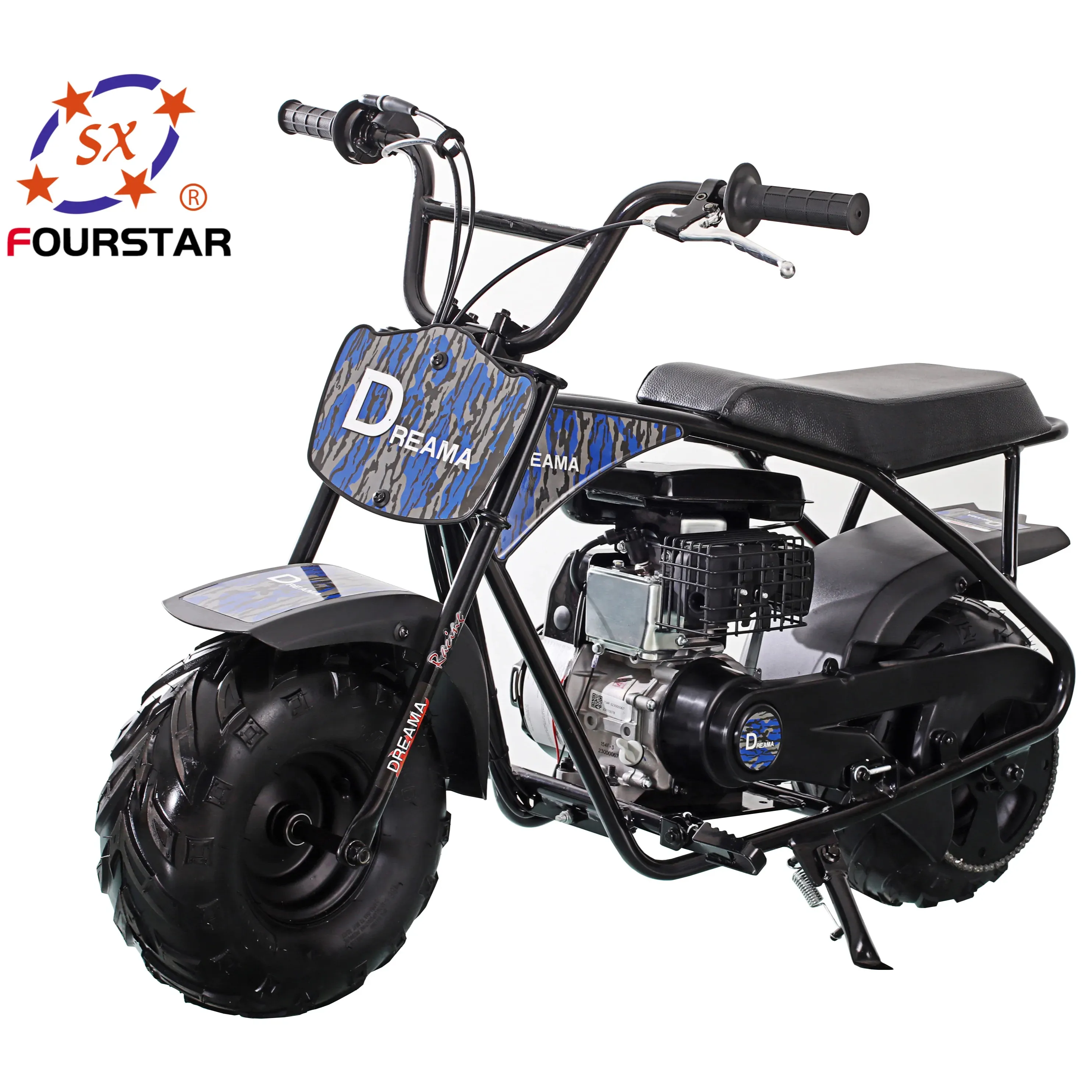 Nuovo tipo moto 100cc benzina 4 tempi moto ciclo con pneumatici Off-Road