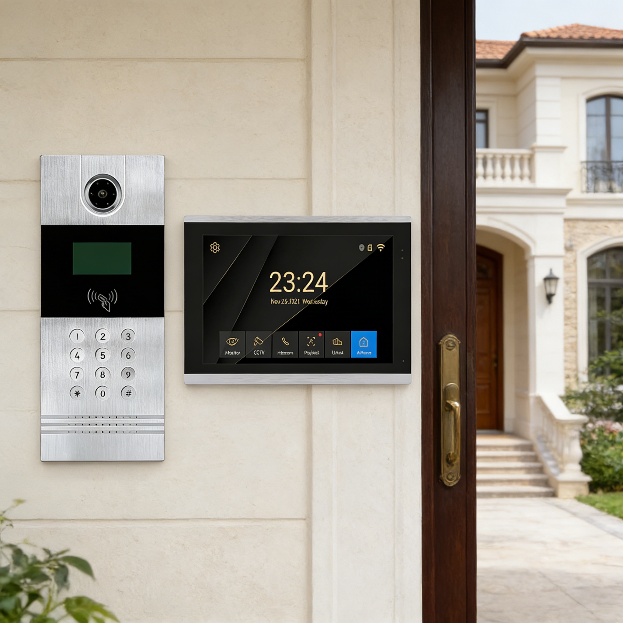 1 indoor screen+ 1 outdoor unit