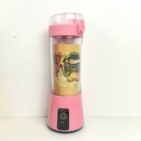 Mesin ekstraktor jus jeruk portabel genggam Mini, mesin ekstraktor jus jeruk gemerlap, Blender Mini nirkabel dengan pengisian daya Usb