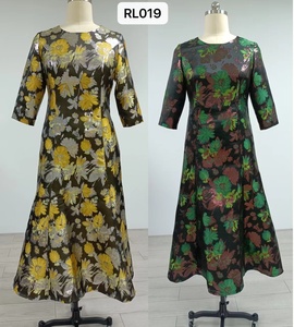 Vestido de Noche Largo de Jacquard para Mujer, Talla Grande 4XL, Alta Calidad 2022 - Product Image 6