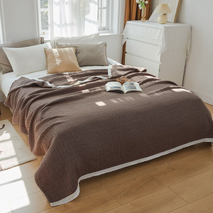 Mantas de lujo para decoración del hogar, cubrecamas de algodón de muselina de 6 capas, para cama, sofá, toalla, de <span class=keywords><strong>verano</strong></span>, venta al por mayor - Product Image 5