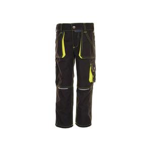PLANAM Pantalón de trabajo infantil Junior talla 134/140 antracita/amarillo 65% PES/35% CO - Product Image 1