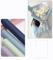 JOYWOOD Papier artisanal coréen personnalisé pour bouquets de fleurs, nouveau papier de couleur pure enduit pour l'emballage floral