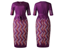 Vêtements Africains pour Femmes, Robe de Soirée Imprimée Dashiki Grandes Tailles L-4XL, Robe Longue Maxi Fendue, Habillement Africain pour Dames