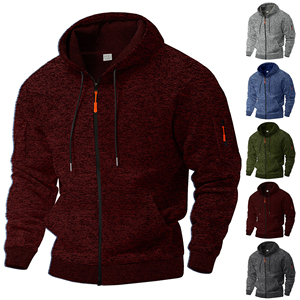 Winter Sweater <strong>Men</strong> Solid Hooded Coat <strong>Fleece</strong> and Thicken the Sweater Zipper Wool <strong>Cardigan</strong> Sweater Untuk for <strong>Men</strong> - Product Image 1