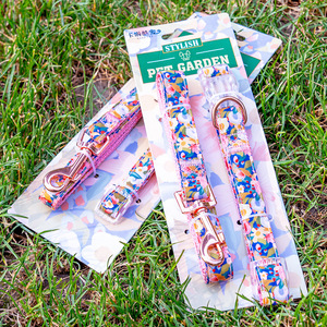 Adjustable Floral Dog <b>Collar</b> With Safety Buckle Small Large Size Four Seasons <b>Pet</b> Supplies - Product Image 3