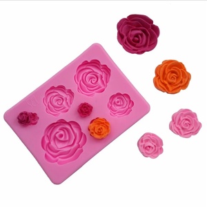 Moule en silicone pour fondant en forme de roses, moule en silicone pour bonbons, pour la décoration de gâteaux, moule en silicone pour chocolat - Product Image 4