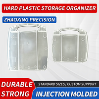 Boîte de rangement transparente en plastique pour marqueurs avec couvercle transparent et loquet frontal pour l'organisation des fournitures artistiques