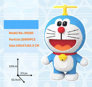 โมเดลโดราเอมอนของเล่นพลาสติก<span class=keywords><strong>รูป</strong></span>การ์ตูนบล็อกแอ็กชันสำหรับเด็ก<span class=keywords><strong>3D</strong></span> อิฐถุงพลาสติก ABS สำหรับทั้งชายและหญิง CN; Jin - Product Image 5
