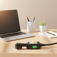 Chargeur universel GFCI classé IP54 16A/10A avec adaptateurs de prise électrique pour prises UK/AU/EU/US
