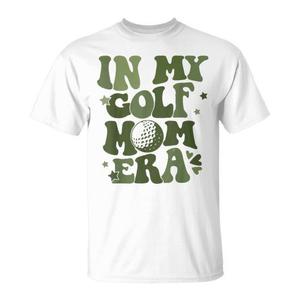 Camiseta In My Golf Mom Era para adultos, unisex, manga corta, cuello redondo, estampada con serigrafía - Product Image 1