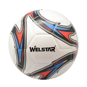 Bola Sepak Bola Resmi Ukuran 5, Bola Sepak Bola dengan LOGO Kustom untuk Latihan Sepak Bola