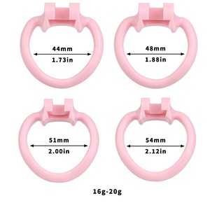 Cage de chasteté en résine pour homme, style mode, avec verrou de chasteté, cage à pénis anti-éjaculation, jouets sexuels SM pour homme, vente en gros - Product Image 6