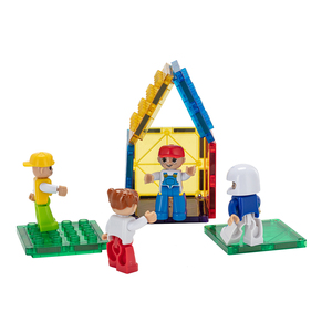 Mô Hình Hành Động Nhân Vật Nghề Nghiệp Bộ Đồ Chơi Cho Trẻ Tập Đi Bộ Mở Rộng Nam Châm Giáo Dục Dùng Để Xây Dựng Khối Gạch - Product Image 2