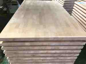 Comptoir de boucher peint aux UV dessus de table en bouleau Reshine - Product Image 5