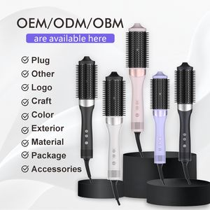Custom logo Color Package OEM Electric 3 in 1 Sample Hot air <strong>Brush</strong> <strong>BLOWDRY</strong> HAIR DRYER <strong>BRUSH</strong> - Product Image 4